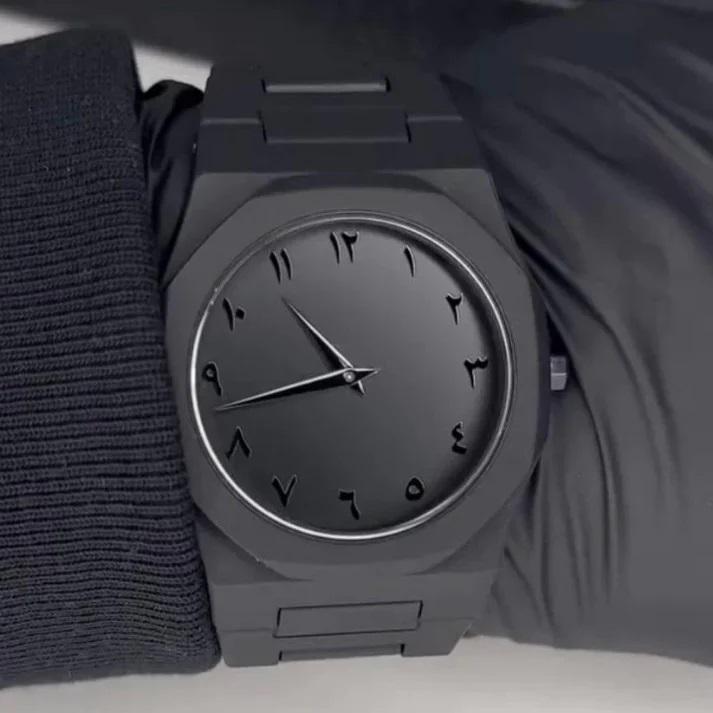 Black Arabic Aura Watch Luxury Premium Box