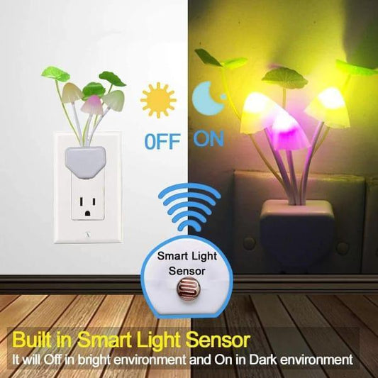 LED Sensor Mushroom Night Light
