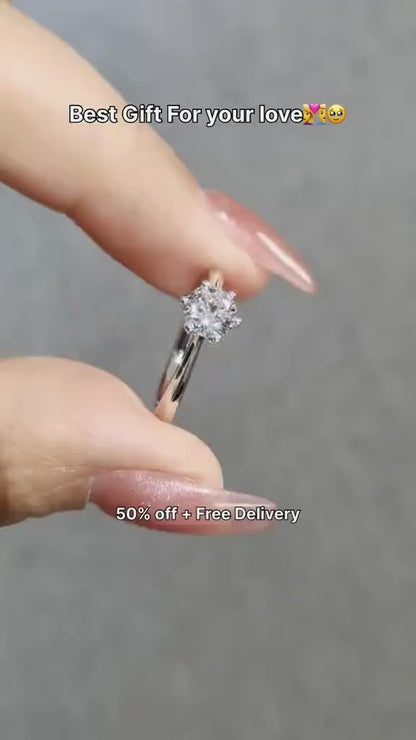 Modren Crystal charm ring unisex