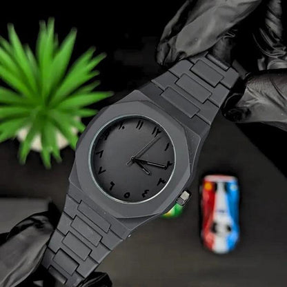 Black Arabic Aura Watch Luxury Premium Box