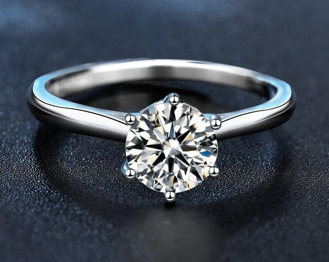 Modren Crystal charm ring unisex
