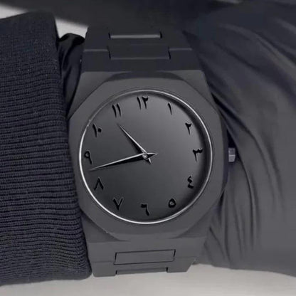 Black Arabic Aura Watch Luxury Premium Box